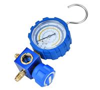 Cryfokt Manometro Collettore Aria Condizionata Multifunzione per R22/R410A/R134A/R407C - Design Ergonomico della Maniglia, per i Meccanici Automobilistici