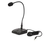 Cryfokt Microfono da Tavolo, Segnale Stabile 60Hz-16KHz Microfono a Collo d'oca con Tubo Regolabile da 6,35 Mm per Conferenze per Discorsi