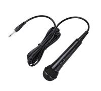 Cryfokt Microfono Karaoke Dinamico Cablato, Voce Chiara per Canto Manuale, Microfono a Bobina Mobile e Principianti (BLACK)