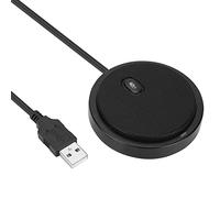 Cryfokt Microfono USB Omnidirezionale a 360° Ad Alta fedeltà per Computer da Conferenza Desktop, Ricezione Efficace Entro un Raggio di 3 Metri
