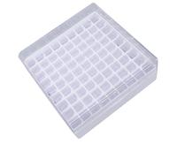 Cryfokt Microprovette Criogenico Porta Provette, 1.5-2ml | Plastica PS resistente, resistente a temperature estreme, facile tracciabilità dei campioni, 81 slot