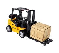 Cryfokt Mini Carrello Elevatore Giocattolo, Scala 1:50, Retromarcia con | Corpo in metallo pressofuso, modello di carrello elevatore funzionante, set da gioco per caricamento pallet, ottimo regalo