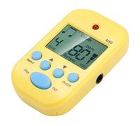 Cryfokt Mini Metronomo Digitale Portatile Beat Tempo per Musicisti con Uscita Cuffie a Doppio Canale per Tutti gli Strumenti Blu (YELLOW)
