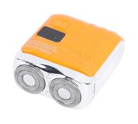 Cryfokt Mini Tagliabarba Compatto in Acciaio Inossidabile con Display di Alimentazione, Piccolo Tagliabaffi Elettrico Ricaricabile [doppia Testina, silenzioso] per Uomo