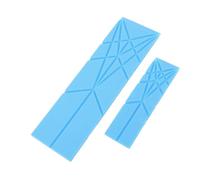 Cryfokt Misurini Piatti 3 in 1 Gadget da Cucina Versatile per Cucinare e Alimenti per Bambini Materiale in Silicone 2 unità (BLUE)