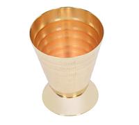 Cryfokt Misurino in Acciaio Inossidabile 304 Jigger con Barra Multiscala Inciso con Bocca Larga per Versare Facilmente Misurino di Precisione per Cocktail per la di Casa, il Ristorante, il Bar (GOLD)