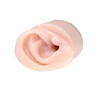 Cryfokt Modello di Orecchio in Silicone di Colore Medio della Pelle per la Pulizia Dell'orecchio e L'insegnamento della Pulizia, Durevole e Resistente All'usura, per la Pratica dei Principianti