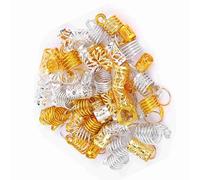 Cryfokt Moderni Anelli per Trecce per Capelli 90, Clamp/Holder per Dreadlock, Anelli per Donne e Ragazze, Risaltano tra i Capelli, Ideali per Servizi Fotografici e Banchetti