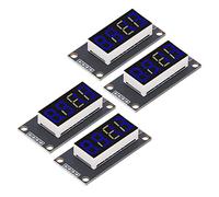 Cryfokt Modulo Display Tubo Digitale di Alta qualità da 4 Set LED 4 Cifre 7 Segmenti 0,36 Pollici TM1637 Chip di Azionamento per il Funzionamento di Macchine e Apparecchiature (Blu MRA110D)