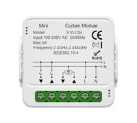 Cryfokt Modulo Interruttore per Tende Intelligenti, Funzione Timer Wireless Controllo Vocale App TuyaSmart Controller per Tende, Interruttore per Tapparelle Intelligenti con Accesso Remoto per (#1)