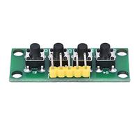 Cryfokt Modulo Tastiera Robusto a 4 Tasti per Esperimenti Elettronici, Installazione Semplice per la Progettazione di Classi per Studenti, Materiale PCB