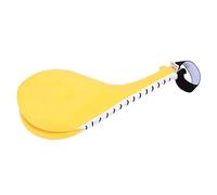 Cryfokt Morbido Cuscinetto in Spugna per Allenamenti di Calci di Taekwondo, Adatto a Tutte Le età, PU e Metallo Giallo (Yellow)