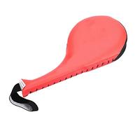 Cryfokt Morbido Cuscinetto in Spugna per Allenamenti di Calci di Taekwondo, Adatto a Tutte Le età, PU e Metallo Giallo (Rosso)