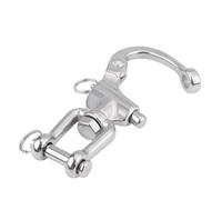 Cryfokt Moschettone Girevole di Alta qualità in Acciaio Inossidabile 316 con Perno a Sgancio Rapido, Gancio Girevole per Carichi Pesanti per Drizza Spinnaker per Barche a Vela, Lunghezza 3-1/2",