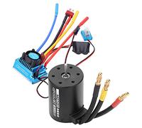 Cryfokt Motore Brushless 3650 2300KV e Combo ESC 80A, Motore a Coppia Elevata Impermeabile a 4 Poli con Protezione Migliorata, per Auto RC 1/10