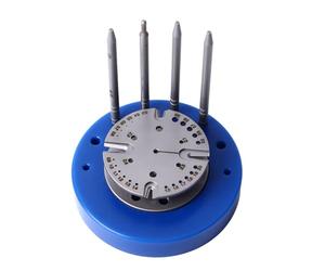 Cryfokt Movimento Dell'orologio, Bilanciere, Supporto per Spirale, Supporto per Ruota Professionale con Supporto per Bilanciere a Molla per Orologi, per Riparazione Orologiai (BLUE)
