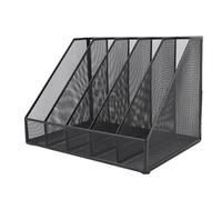 Cryfokt Organizzatore Desktop, 5 Sezioni del Salvamento della Memoria di File Salvamento Versatile Salva Spazio per la Struttura della Robusta, Leggera e Chiara per la Scuola