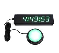 Cryfokt Orologio con Display LED Verde, Timer Conto Alla Rovescia for Cucina, Palestra, Ufficio, Casa