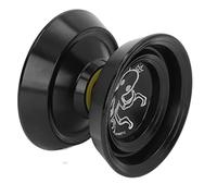 Cryfokt Palla Yoyo Non Rispondente, Lega di Alluminio Yoyo Dotato di Cuscinetti Concavi, Schema di Polpo, Giocattolo di Metallo Yoyo per Giocatori di Yoyo Avanzati, Ulteriori 3 Corde (BLACK)