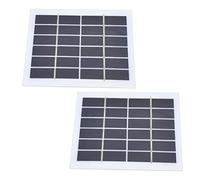 Cryfokt Pannello Solare Portatile da 2 Pezzi Ad Alta Efficienza di Alta qualità 2W di Potenza per il di Illuminazione Domestica in Plastica Siliconica 12x11 Cm