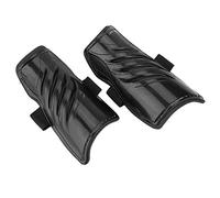 Cryfokt Parastinchi da Calcio, Parastinchi da Calcio Leggeri e Traspiranti, da Giovanile con Materiale PVC EVA per Protezione Tibia dei Calciatori Giovanili (BLACK)