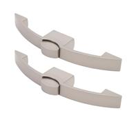 Cryfokt Pearl Ni RV Chiusura Senza Chiave per Cassetto in Lega di Zinco con Pulsante per Armadio per Yacht, Barche [2 pezzi] (Distanza dei fori 128 mm/5 pollici)