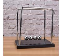 Cryfokt Pendolo Giocattolo con Palline di Equilibrio a Culla di Newton per L'educazione e il Divertimento dei Bambini, Metallo Resistente e Plastica ABS, Perfetto per L'arredamento della Casa o