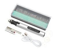 Cryfokt Penna per Incisione Strumento Portatile per Incisione in Metallo Wireless a 3 velocità per Principianti Collana Portachiavi Fai-da-te Che Rende Durevole L'alta qualità (SILVER)