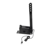 Cryfokt Periferiche di Gioco per PC Durevoli a 64 Bit USB con Freno a Mano Universale per Giochi di Corse SIM T500, Lega di Alluminio