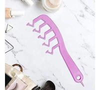 Cryfokt Pettine in Plastica a Forma di Z, Strumento Districante Portatile, Viola/blu/rosa, Adatto a Tutti i di Capelli, Set di 3 Pettini (PURPLE)