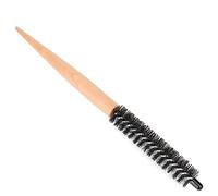 Cryfokt Pettine per Capelli Rotondo Preciso e Piccolo per Acconciature Veloci, Strumento Parrucchiere per Pettine per Trucco Professionale, Manico in Ciliegio Naturale Antiscivolo, Styling (