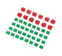 Cryfokt Pezzi di Ricambio per Giochi in Plastica per Hotel Set Divertente e Durevole per gli Amanti del Gioco 10 Pezzi Rossi 30 Verdi