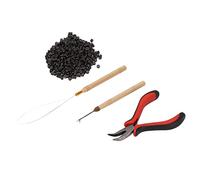 Cryfokt Pinze Professionali per Acconciature, Anelli in Silicone, Set di Anelli per Ganci per Pilastri, per Tutti i di Estensioni dei Capelli, Kit 4 Pezzi (#3)