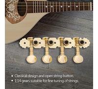 Cryfokt Piroli per Mandolino di Alta qualità Ingranaggi Lisci per Accordature Fini Design Classico per Appassionati di Chitarra Cromato