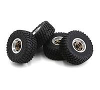 Cryfokt Pneumatici in Gomma Telecomandati Dal Design Avanzato con Ruota Esagonale da 7 Mm per Auto Axial SCX24 TRX4M, Set di 4 per gli Appassionati del Fai da Te (Bronzo)