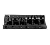 Cryfokt Ponte per Basso Elettrico a 6 Corde in Lega di Zinco, Stabile e Durevole per Tutti gli Esercizi con il Basso Elettrico (BLACK)