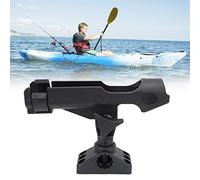 Cryfokt Porta Canna da Pesca con Rotazione a 360°, Supporto per Montaggio | Staffa per asta marina regolabile, resistente alla corrosione per ringhiera dello yacht, base a vite