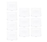 Cryfokt Porta di Nidi di Api, Finestra di Apertura della Ventilazione in Plastica da 10 Parti (White)