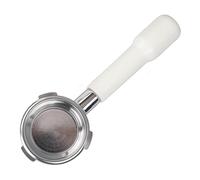 Cryfokt Portafilter Senza Fondo 58 Mm Compatibile con Macchina da caffè Barsetto, Ampia compatibilità a 3 Orecchie in Acciaio Inossidabile, Resistente All'ossidazione e Alla Corrosione (WHITE)