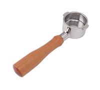 Cryfokt Portafiltro Senza Fondo di Ricambio per caffè a 2 Orecchie da 51 Mm, Materiale in Acciaio Inossidabile per Macchina da caffè EC0310, Ottima compatibilità, Design Staccabile Facile Pulizia