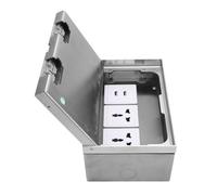 Cryfokt Presa Pavimento Multifunzionale 16A 4000W 2 Prese 2 Porte USB Materiali Premium Installazione Incorporata per Ufficio Scuola