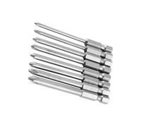 Cryfokt Punte per Cacciavite a Croce Magnetiche Lunghe Set Precise PH0 PH1 PH2 per Foratura Manuale Multifunzionale/apparecchi Elettrici 8 Pezzi Esagonali da 1/4 di Pollice