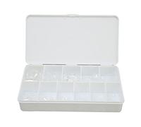 Cryfokt Punte Trasparenti per Unghie Ultra Sottili con Diverse Dimensioni per Salone di Bellezza, Nail Art Fai Te, per Matrimonio, Ballo di Fine Anno, Appuntamento, Natale, 550 Pezzi/scatola