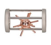 Cryfokt Puzzle con Palla Chiodata Intrappolata in Lega di Zinco Divertente Giocattolo di Sblocco per L'home Office 7,5 X 4,3 Cm