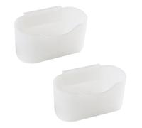 Cryfokt Refrigerator Mini Hanging Storage Box Wide Mouth Organizer 2pcs for