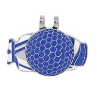 Cryfokt Resistente Clip per Cappello da Indicatore Metallico Accessorio Portatile per la Pratica del Blu, Rosso (Blue)