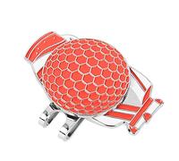 Cryfokt Resistente Clip per Cappello da Indicatore Metallico Accessorio Portatile per la Pratica del Blu, Rosso (Rosso)