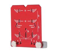 Cryfokt Righello di Posizionamento Cerniera Strumento Regolabile in Lega di Alluminio Rosso per Installazione Hardware Dell'armadio 35 Mm 1 X unità