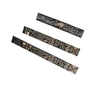 Cryfokt Righello Goniometro PCB, Calibro di Misurazione PCB Multifunzionale in 3 Pezzi, per Ingegneri Elettronici, Appassionati di Elettronica, Strumento di Misurazione, Dispositivo