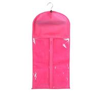 Cryfokt Rimuovere la Borsa di Memoria a Prova di Polvere, Sacchetti di Parrucca Resistenti all'usura Professionale per Tutti i Giorni Trasparenti Quotidianamente (Rosa rossa)